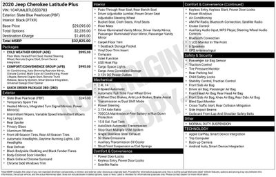 2020 Jeep Cherokee Latitude Plus