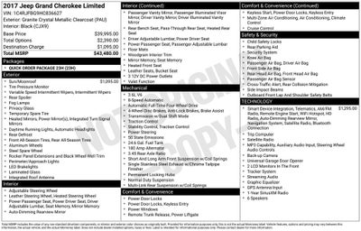 2017 Jeep Grand Cherokee Limited