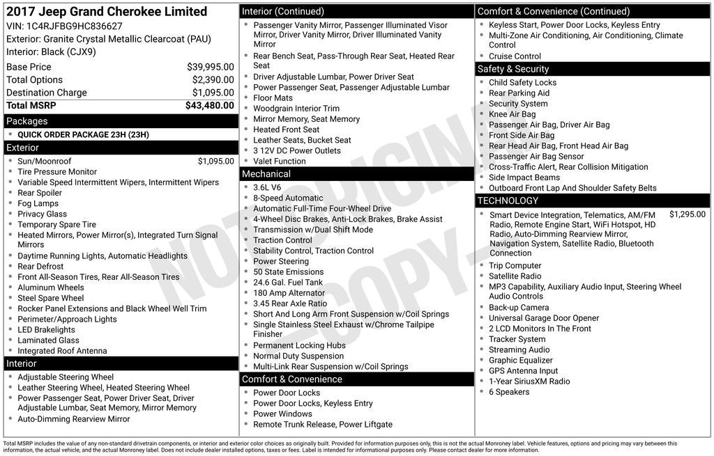 2017 Jeep Grand Cherokee Limited