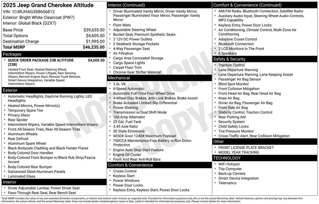 2025 Jeep Grand Cherokee Altitude