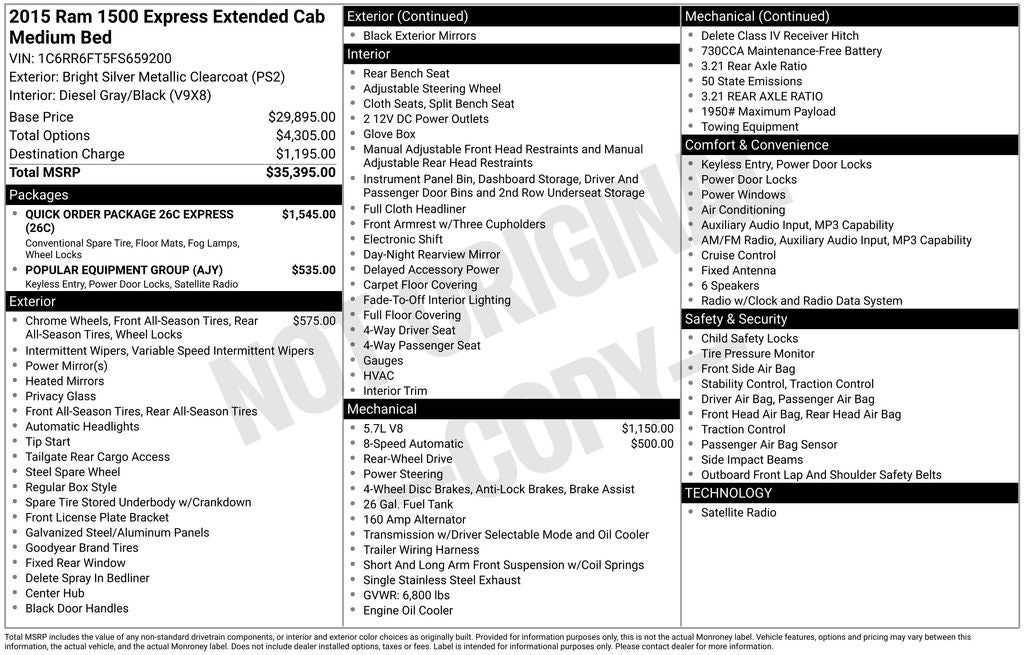 2015 RAM 1500 Express