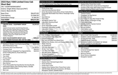 2022 RAM 1500 Limited