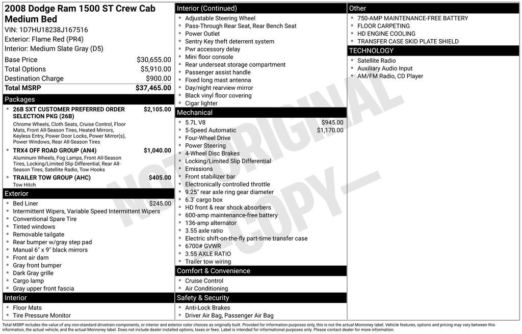 2008 Dodge Ram 1500 ST