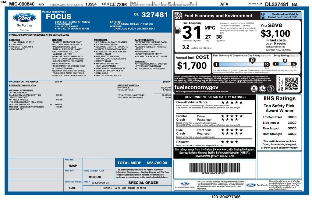2013 Ford Focus Titanium