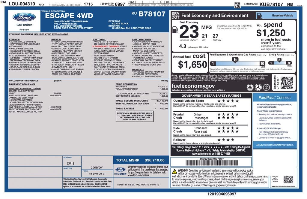 2019 Ford Escape Titanium