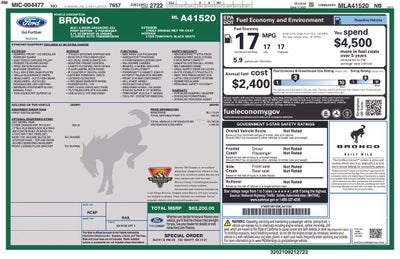 2021 Ford Bronco First Edition