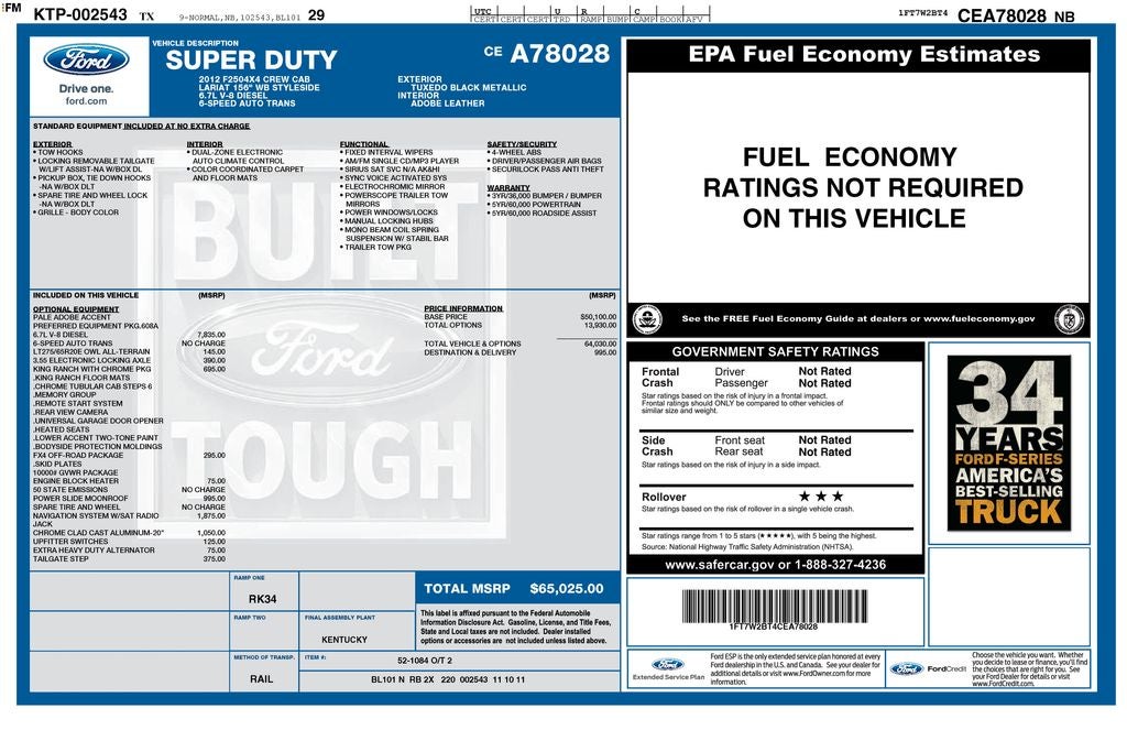 2012 Ford F-250SD Lariat