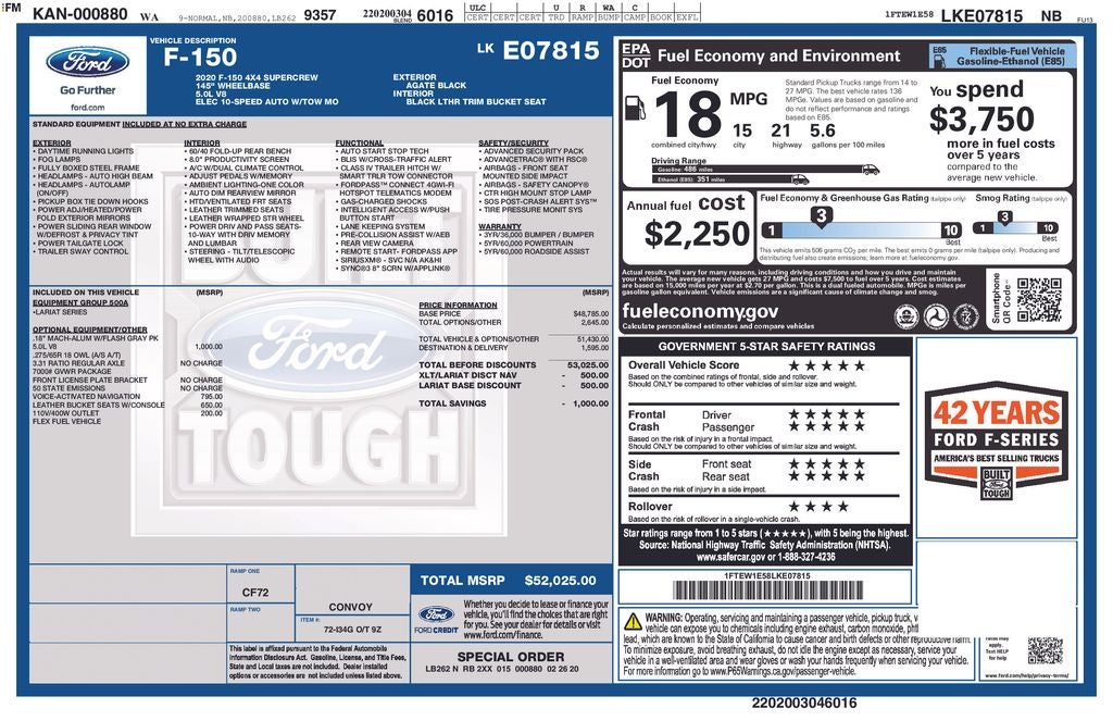 2020 Ford F-150 Lariat