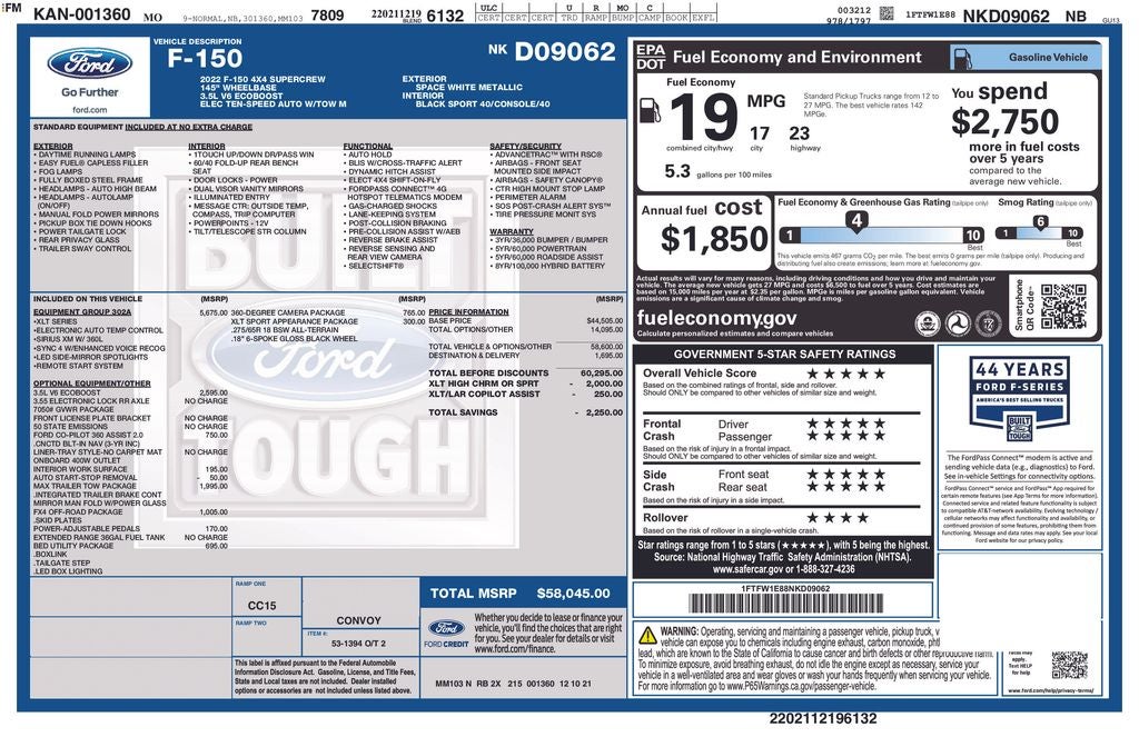2022 Ford F-150 Base