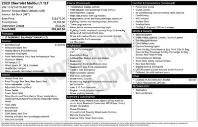 2020 Chevrolet Malibu LT