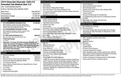 2019 Chevrolet Silverado 1500 LTZ