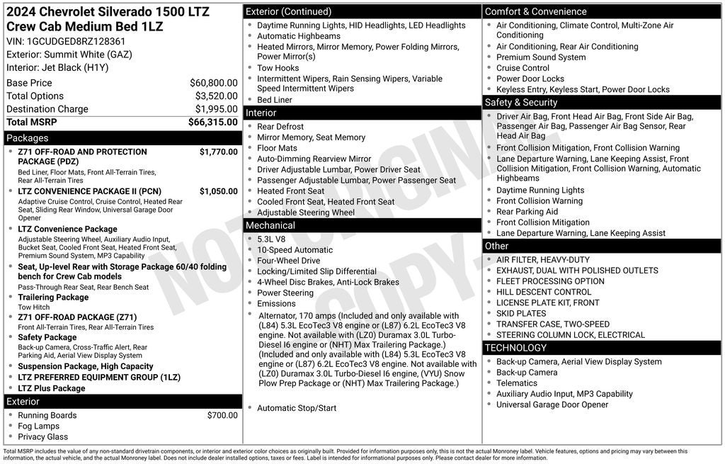 2024 Chevrolet Silverado 1500 LTZ