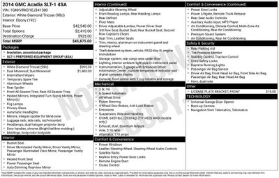 2014 GMC Acadia SLT-1