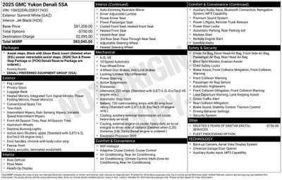 2025 GMC Yukon Denali