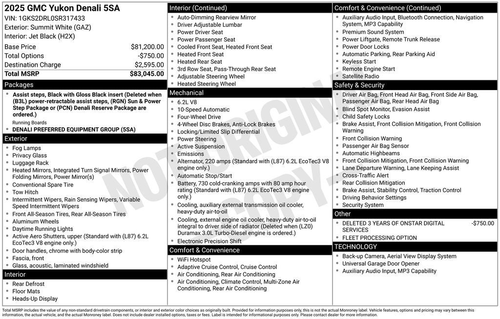 2025 GMC Yukon Denali