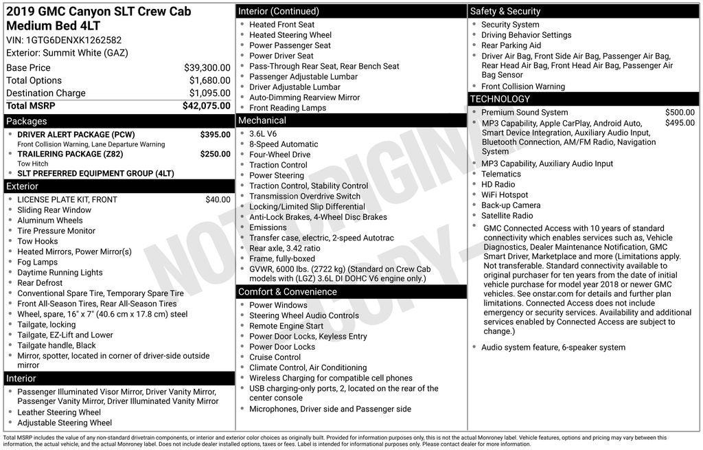 2019 GMC Canyon SLT