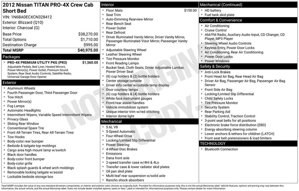 2012 Nissan Titan PRO-4X