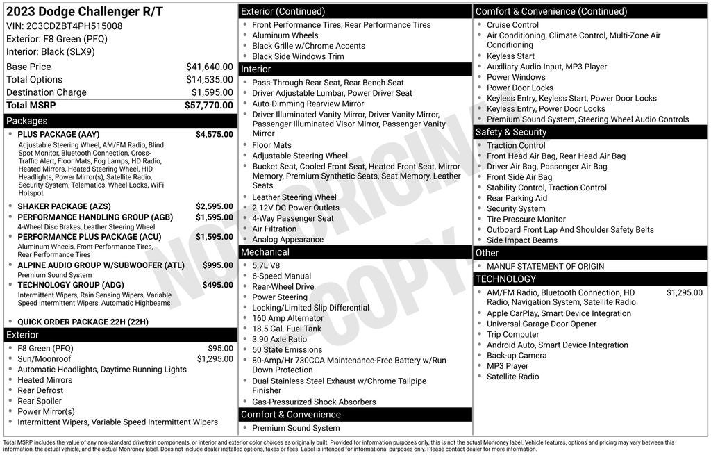 2023 Dodge Challenger R/T Shaker