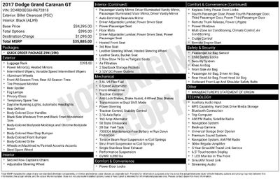 2017 Dodge Grand Caravan GT