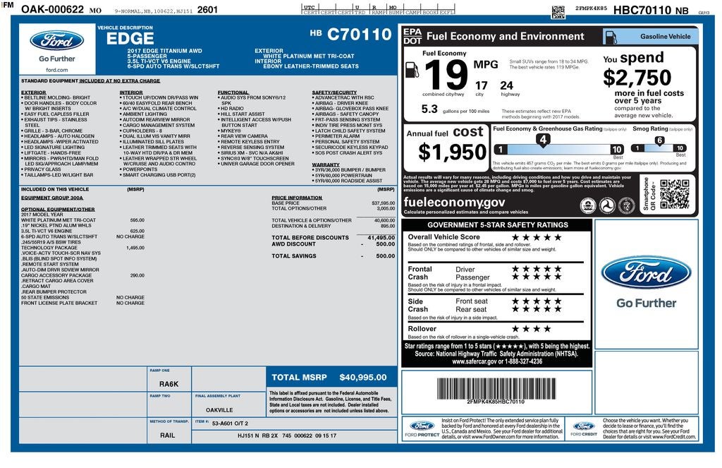 2017 Ford Edge Titanium
