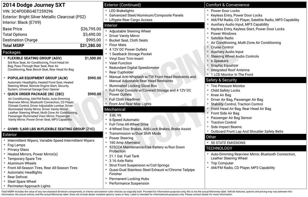 2014 Dodge Journey SXT