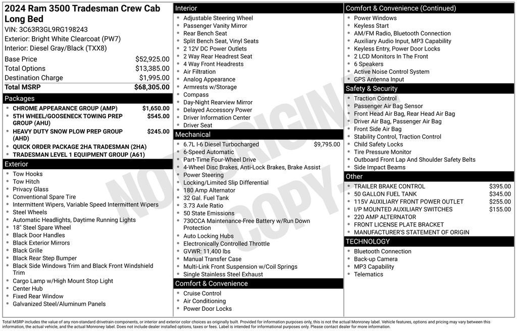 2024 RAM 3500 Tradesman