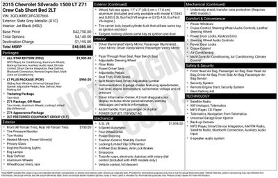 2015 Chevrolet Silverado 1500 LT LT2