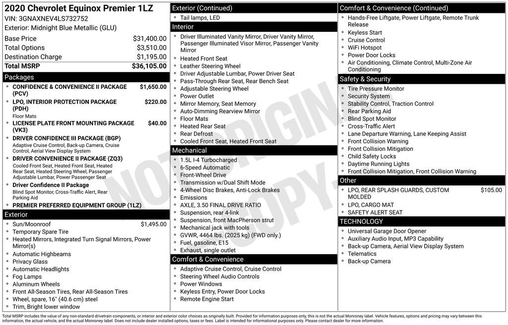2020 Chevrolet Equinox Premier