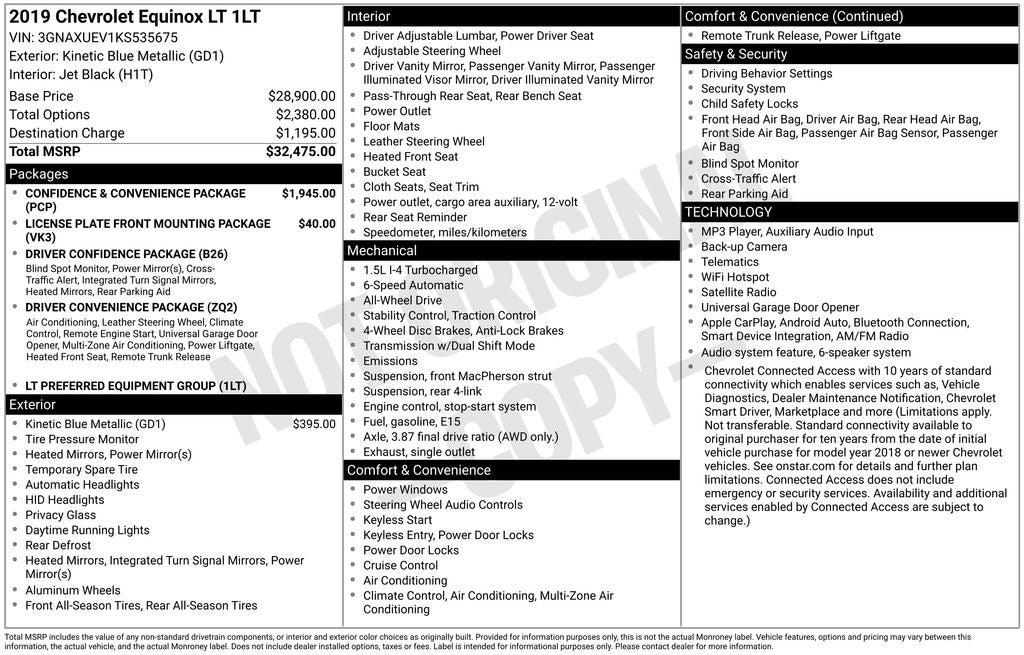 2019 Chevrolet Equinox LT