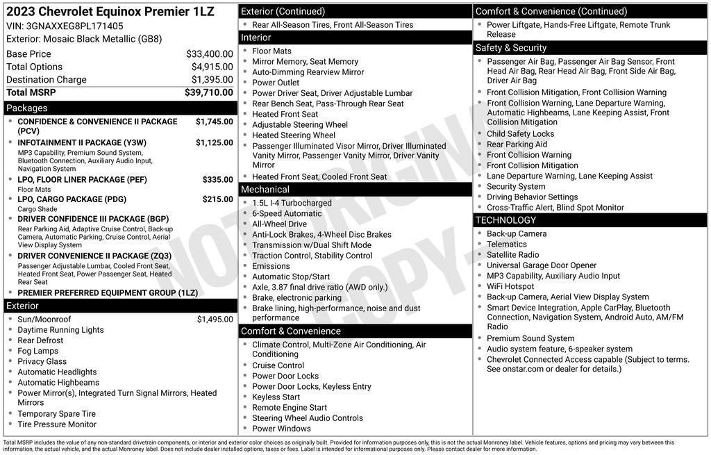 2023 Chevrolet Equinox Premier