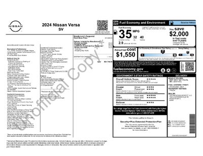 2024 Nissan Versa 1.6 SV