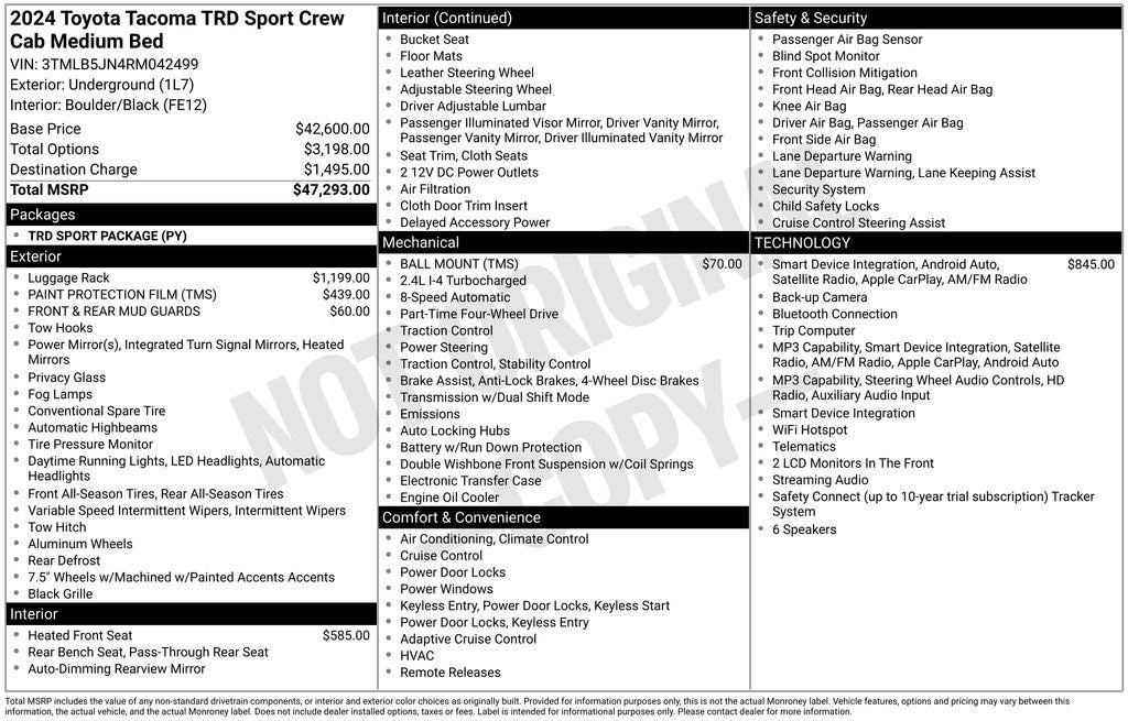 2024 Toyota Tacoma TRD Sport