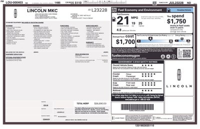 2018 Lincoln MKC Premiere