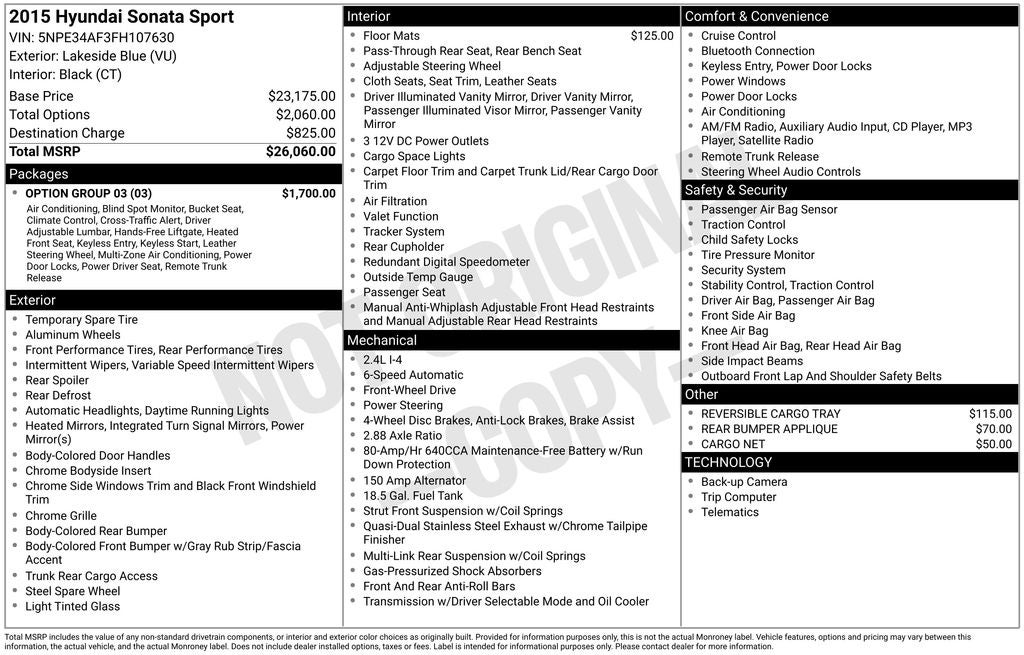 2015 Hyundai Sonata Sport