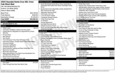 2022 Hyundai Santa Cruz SEL