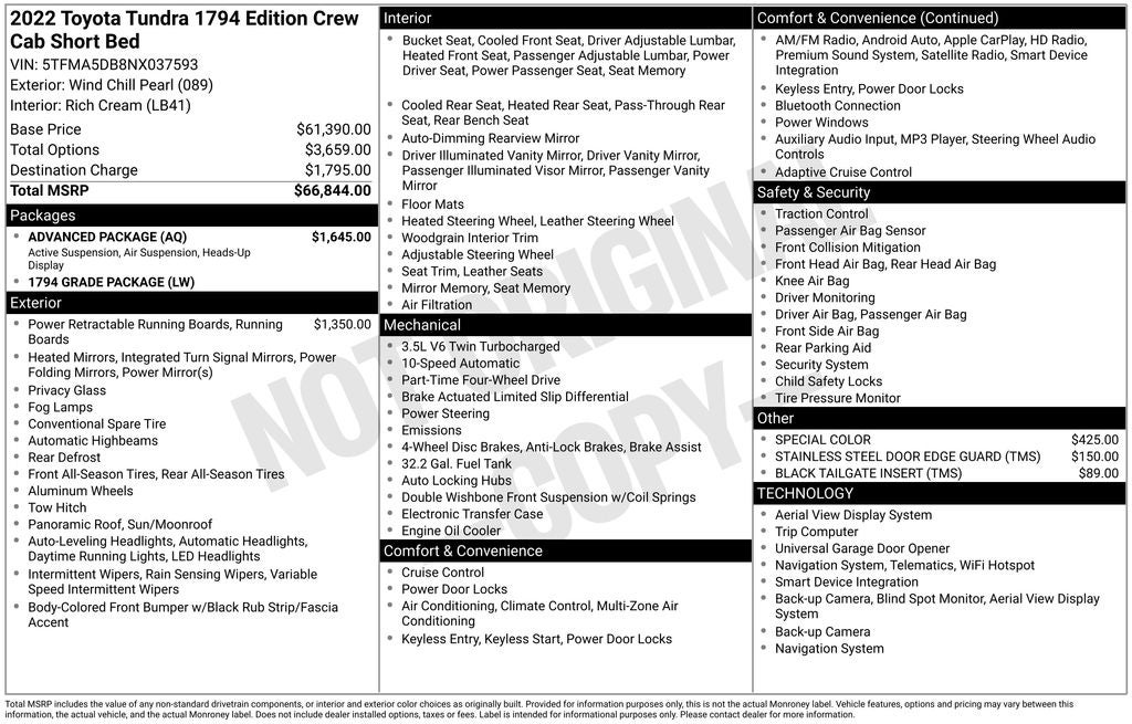 2022 Toyota Tundra 1794