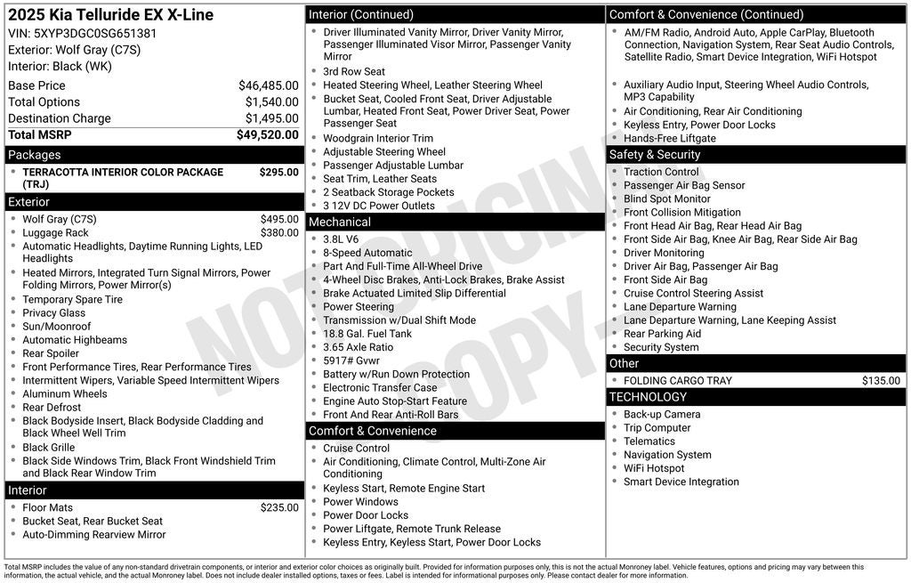 2025 Kia Telluride EX X-Line
