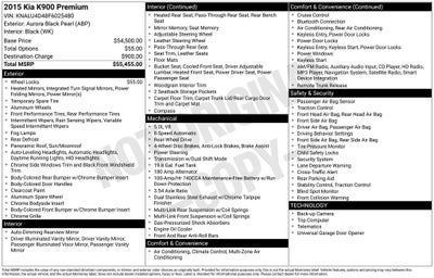 2015 Kia K900 Premium
