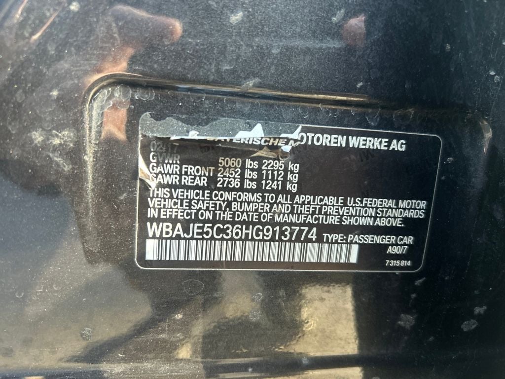 2017 BMW 5 Series 540i