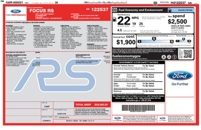 2017 Ford Focus RS