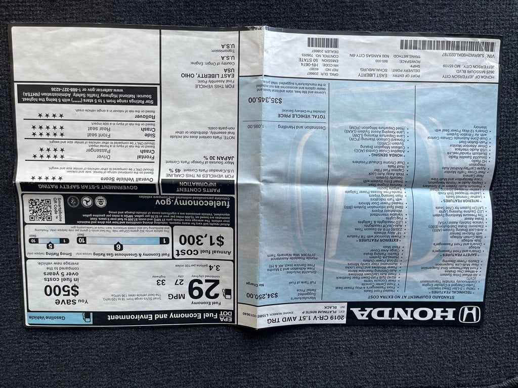 2019 Honda CR-V Touring