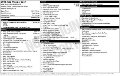 2023 Jeep Wrangler 2-Door Sport 4x4