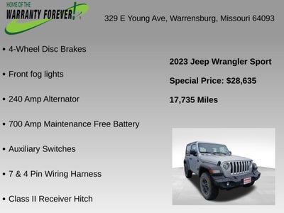 2023 Jeep Wrangler 2-Door Sport 4x4