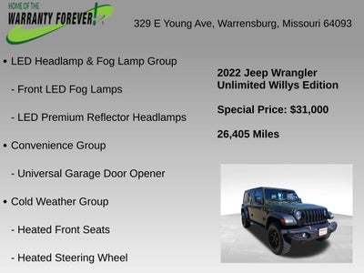 2022 Jeep Wrangler Unlimited Willys