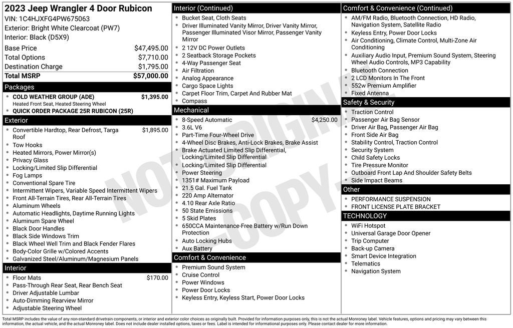 2023 Jeep Wrangler 4-Door Rubicon 4x4