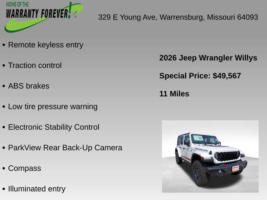 2026 Jeep Wrangler 4-Door Willys '41