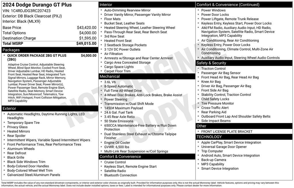 2024 Dodge Durango GT Plus AWD