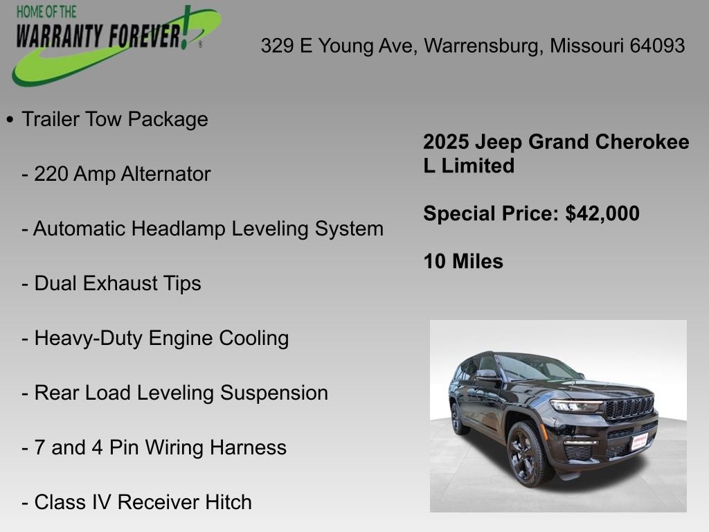 2025 Jeep Grand Cherokee GRAND CHEROKEE L LIMITED 4X4