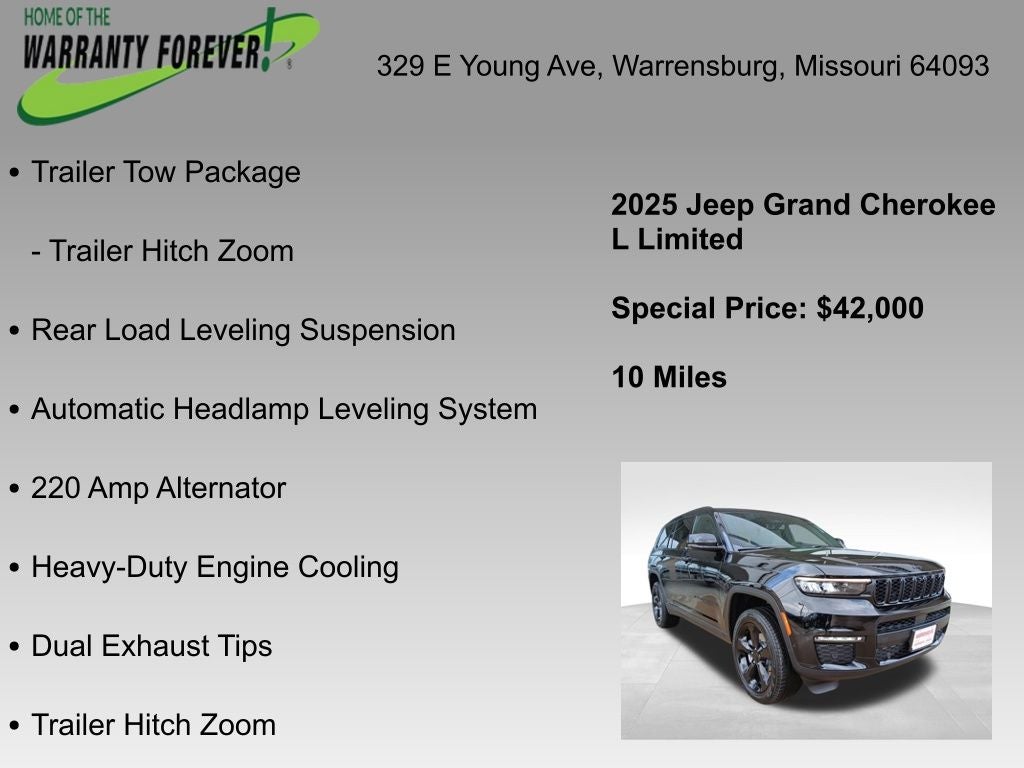 2025 Jeep Grand Cherokee GRAND CHEROKEE L LIMITED 4X4