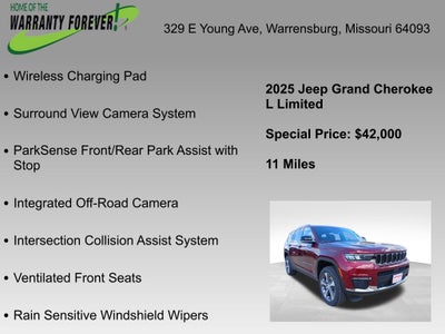 2025 Jeep Grand Cherokee GRAND CHEROKEE L LIMITED 4X4